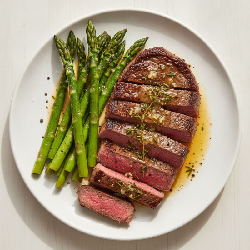 Garlic Herb Butter Pan-Seared Steak