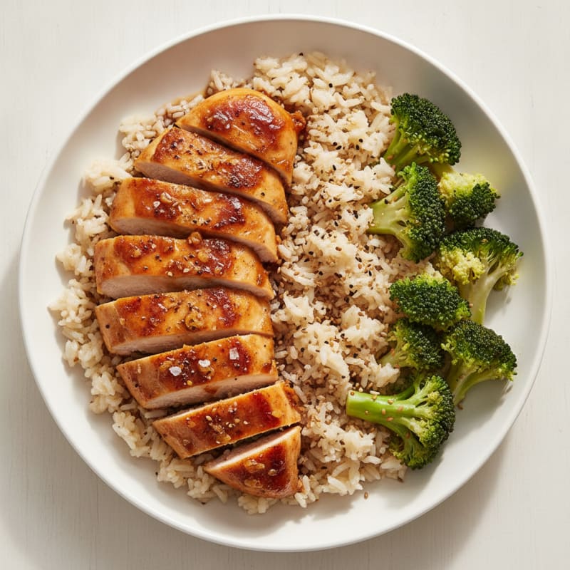 Teriyaki Glazed Chicken with Sesame Rice