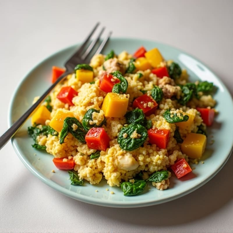 Protein-Packed Veggie and Egg White Scramble