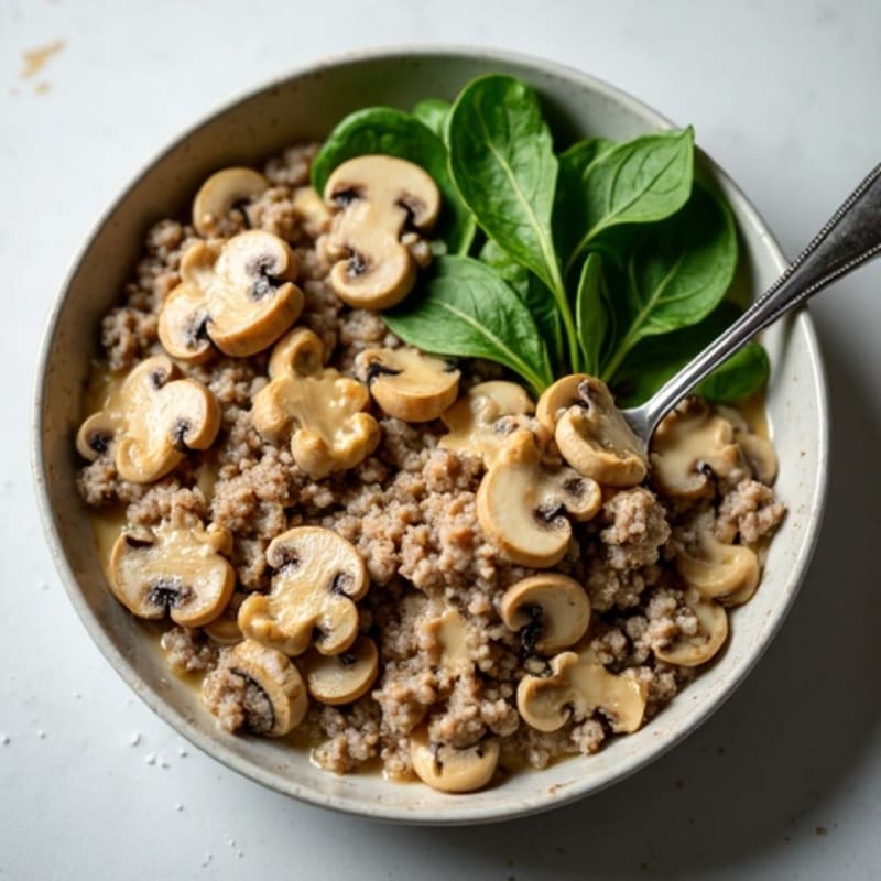 Creamy Beef and Mushroom Skillet