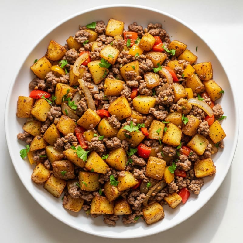 Ground Beef and Potato Hash