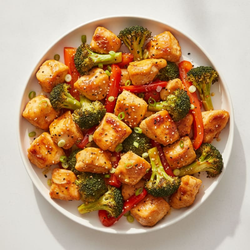 Baked Orange Chicken and Broccoli