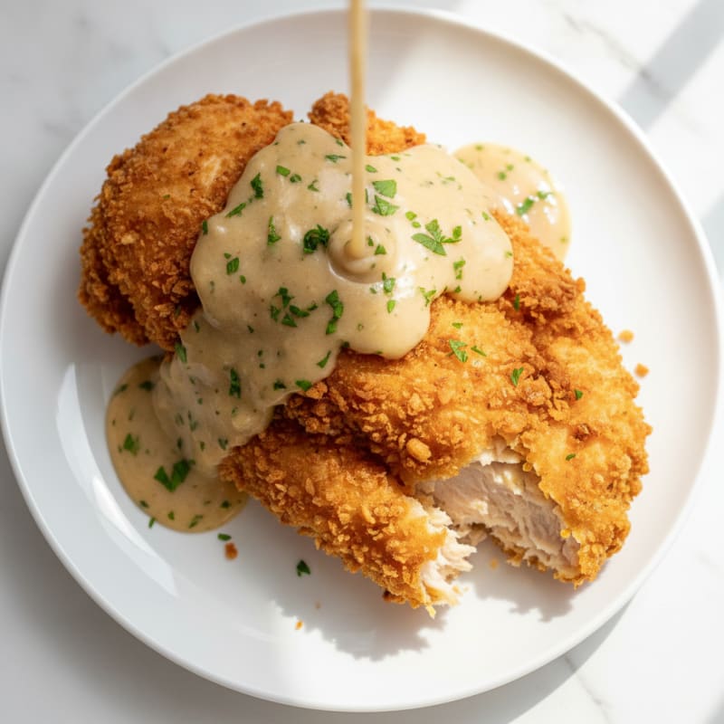 Buttermilk Fried Chicken with Creamy Gravy