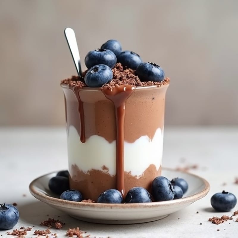 Silky Chocolate Protein Yogurt Parfait