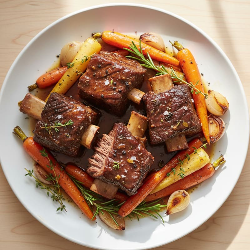 Braised Short Ribs with Root Vegetables