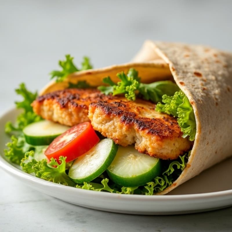 Crispy Chicken Caesar Salad Wrap