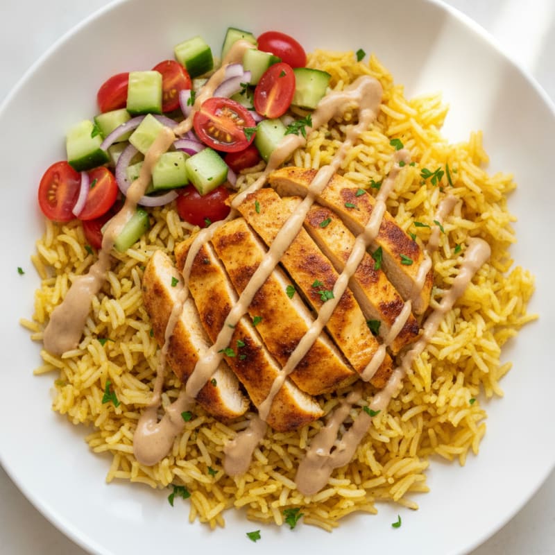 Chicken Shawarma Rice Bowl