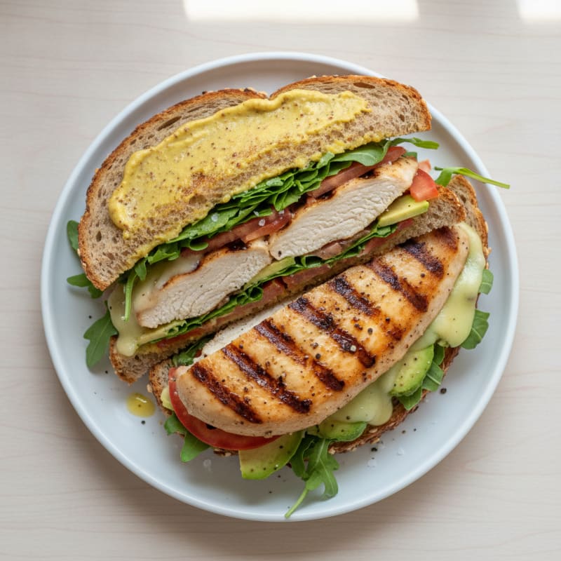 Grilled Chicken and Provolone Sandwich