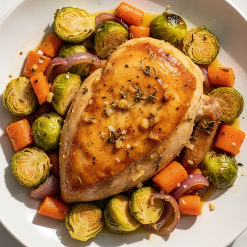 Garlic Herb Roasted Chicken with Vegetables