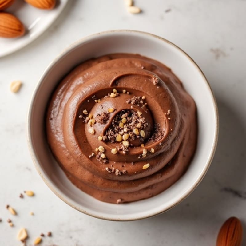 Silky Chocolate Protein Pudding with Chia Seeds