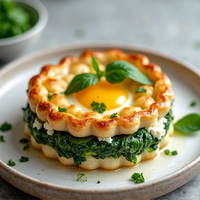 Crispy Spinach Feta Phyllo Pie