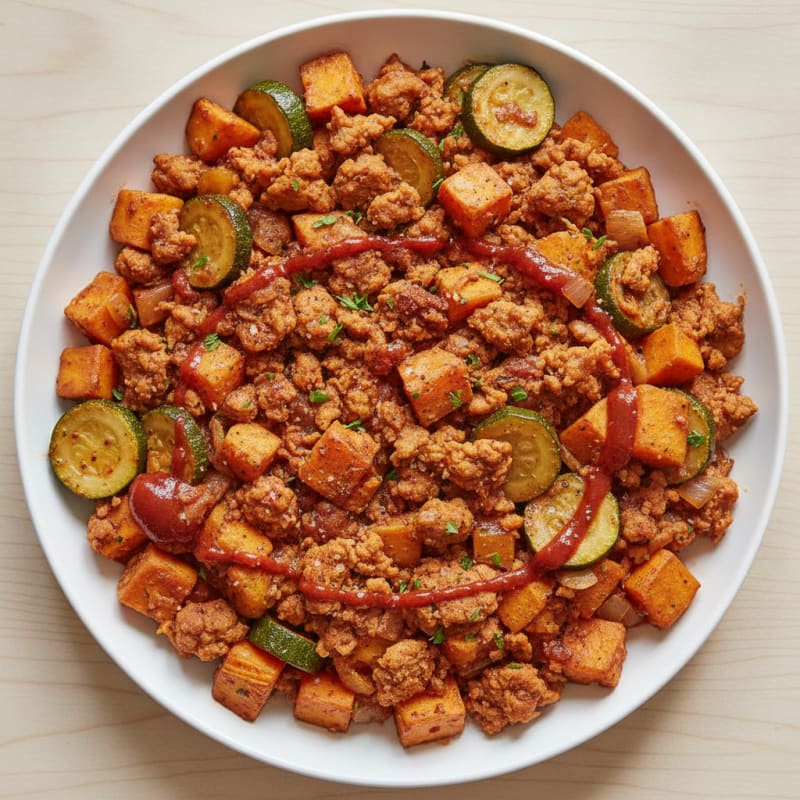 Turkey and Sweet Potato Skillet