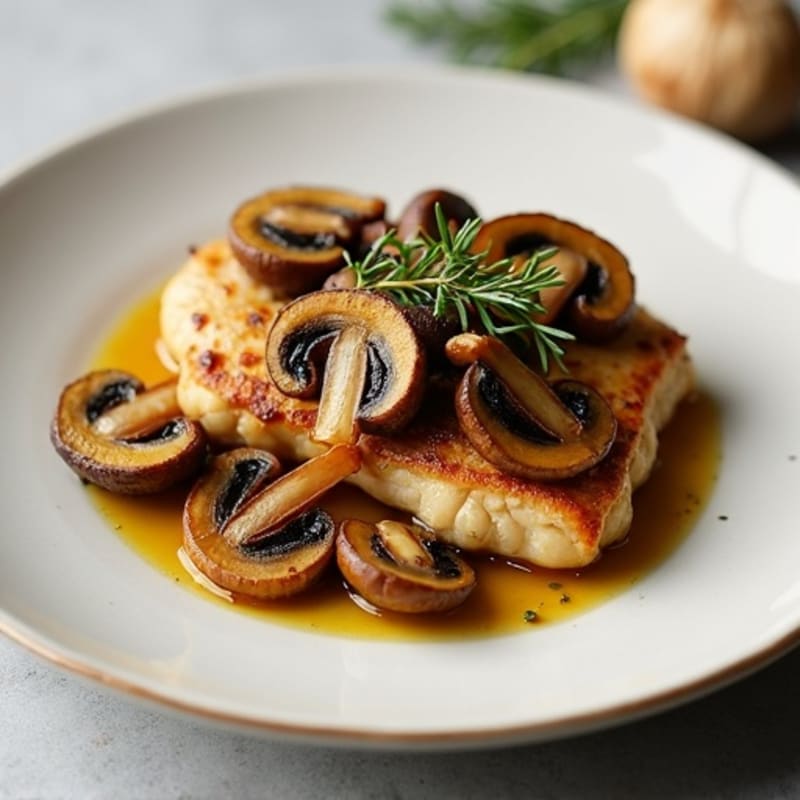 Roasted Garlic Butter Mushrooms