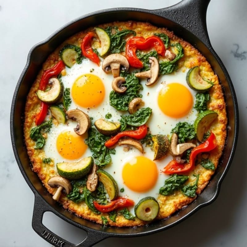 Sheet Pan Roasted Vegetable and Egg Frittata
