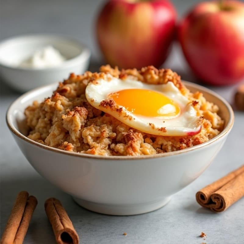 Crispy Apple Cinnamon Baked Oatmeal