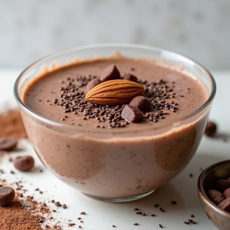 Chocolate Protein Pudding with Chia Seeds