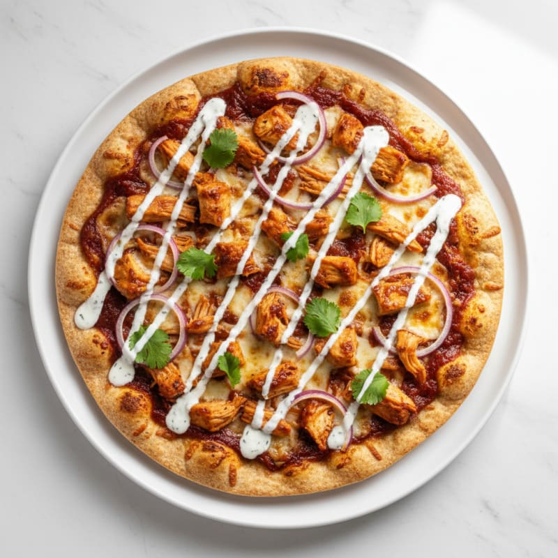 Crispy BBQ Ranch Chicken Pizza