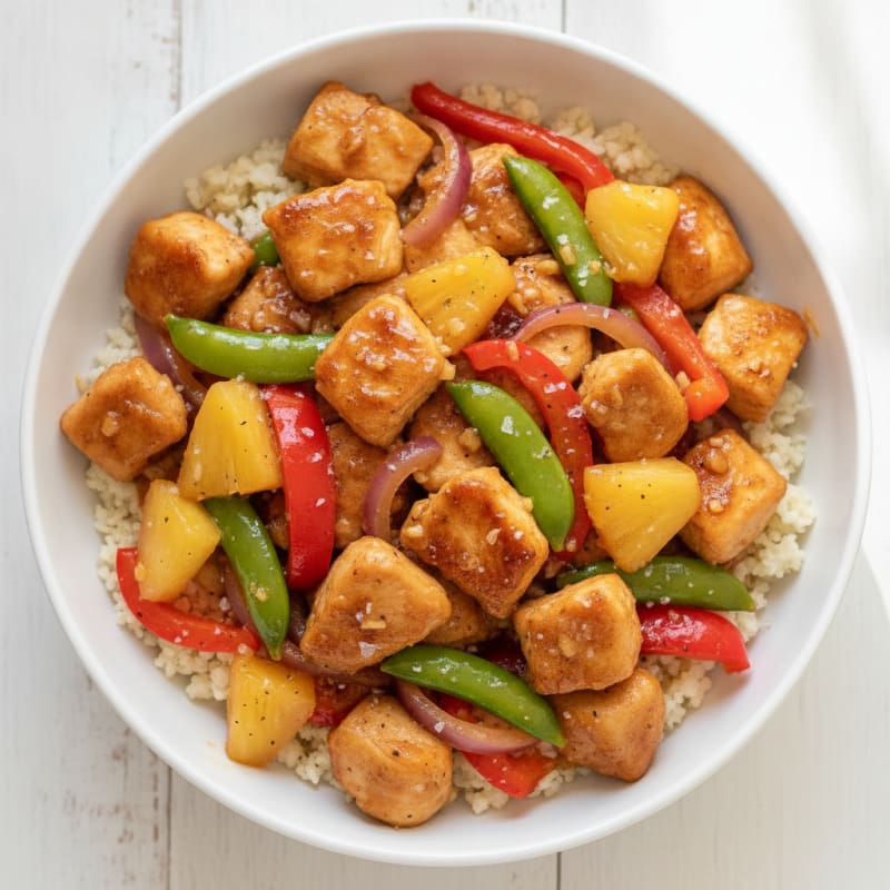Sweet and Sour Chicken with Pineapple