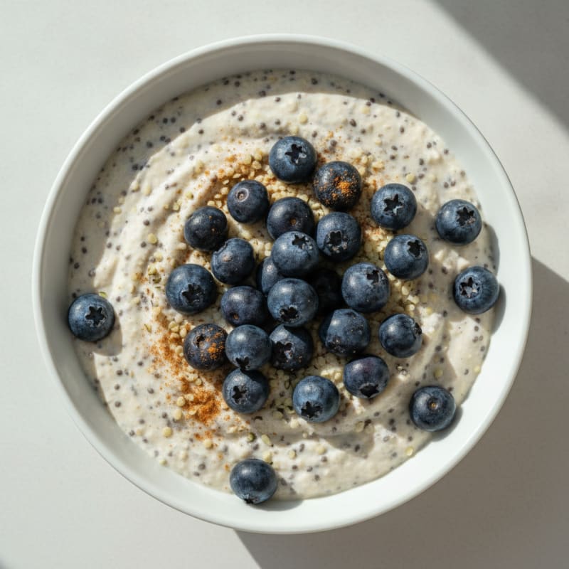Berry Chia Seed Protein Pudding