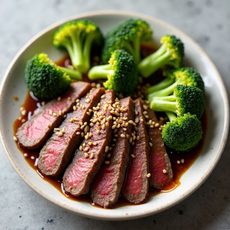 Sesame-Soy Pan-Seared Beef