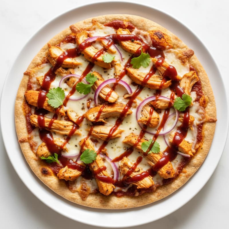High-Protein BBQ Chicken Pizza