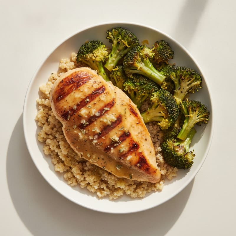 Lemon Herb Roasted Chicken and Broccoli
