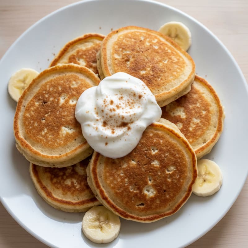 Cottage Cheese Banana Protein Pancakes