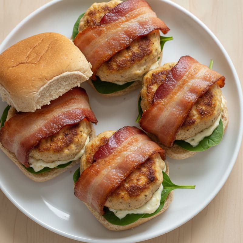 Bacon-Wrapped Jalapeño Chicken Sliders