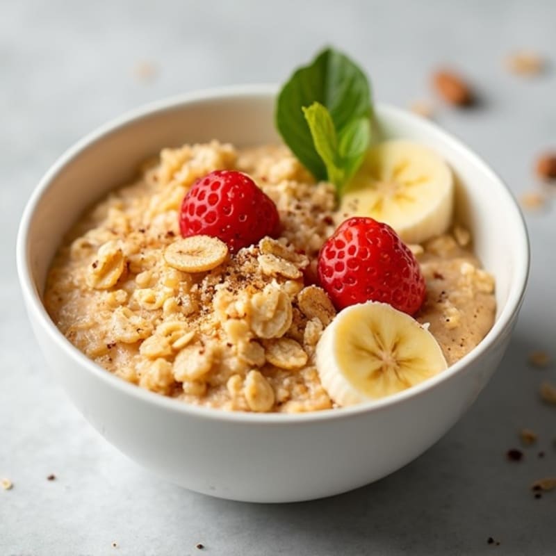Fluffy Egg White Oatmeal Protein Bowl