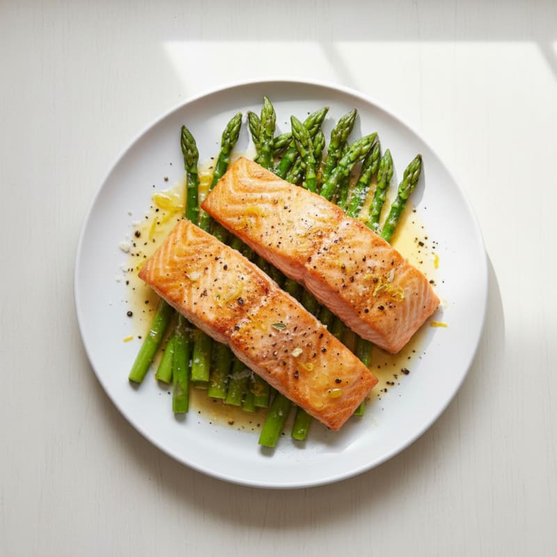Sheet Pan Lemon Herb Salmon and Asparagus