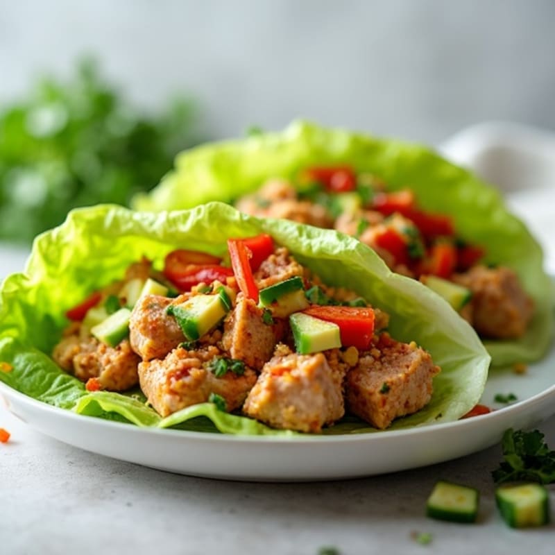 Spicy Tuna Lettuce Wraps