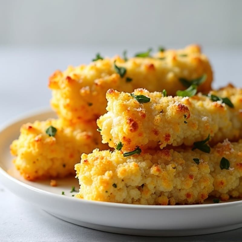 Herb-Garlic Cauliflower Breadsticks
