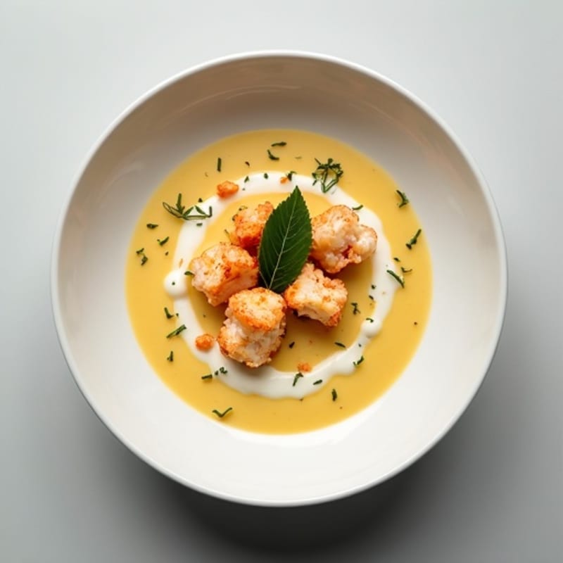 Silky Cauliflower Lobster Bisque