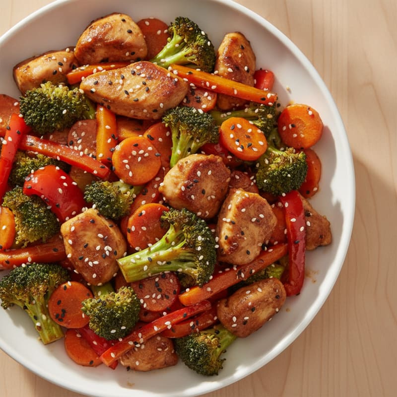 Teriyaki Chicken with Roasted Vegetables