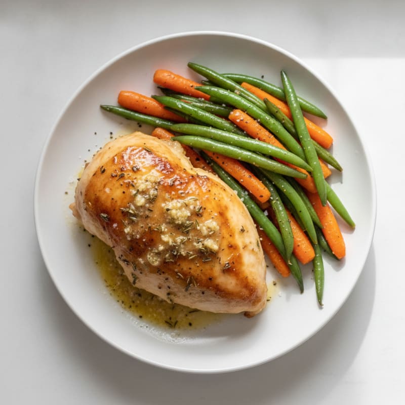 Garlic Herb Butter Roasted Chicken