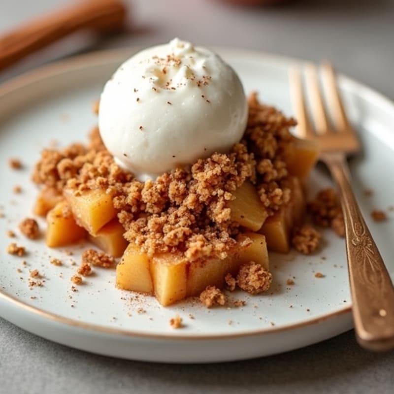 Cinnamon-Spiced Apple Oat Crumble