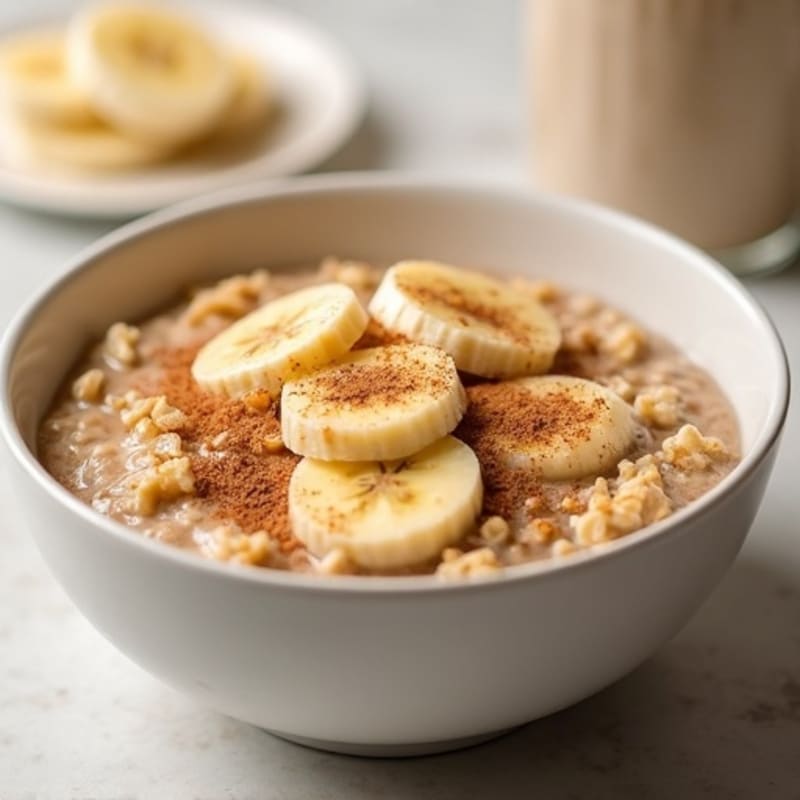 5-Minute Banana Cinnamon Oatmeal Bowl