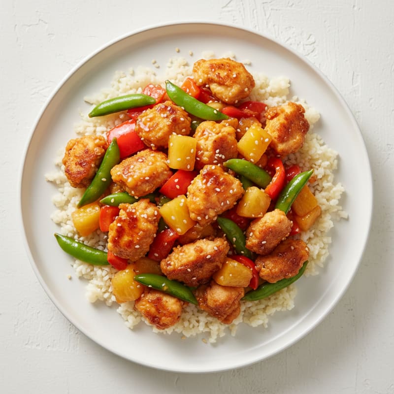 Crispy Sweet and Sour Chicken Stir-Fry