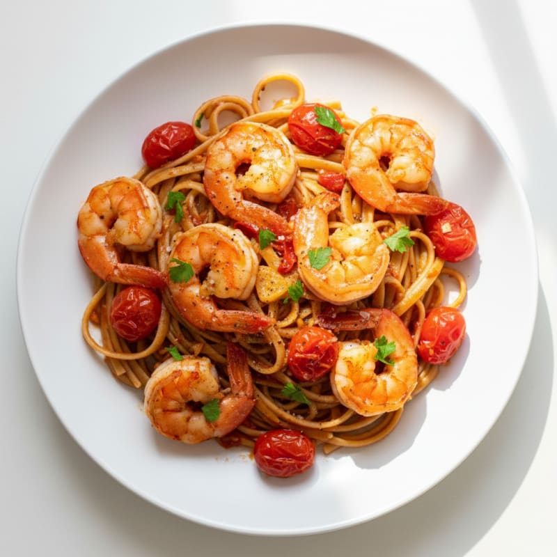 Spicy Calabrian Chili Shrimp Linguine