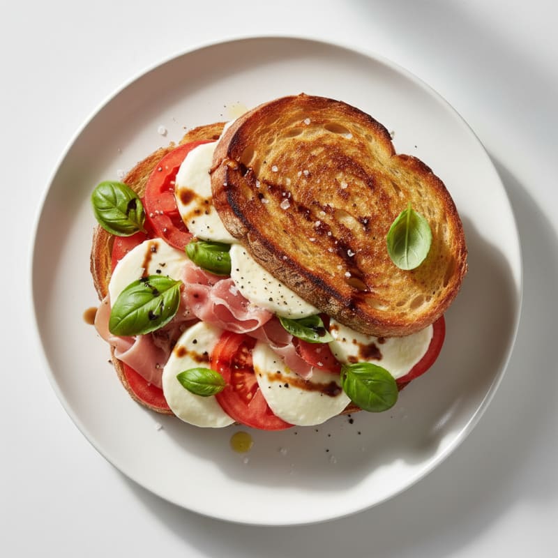 Grilled Caprese Prosciutto Sandwich