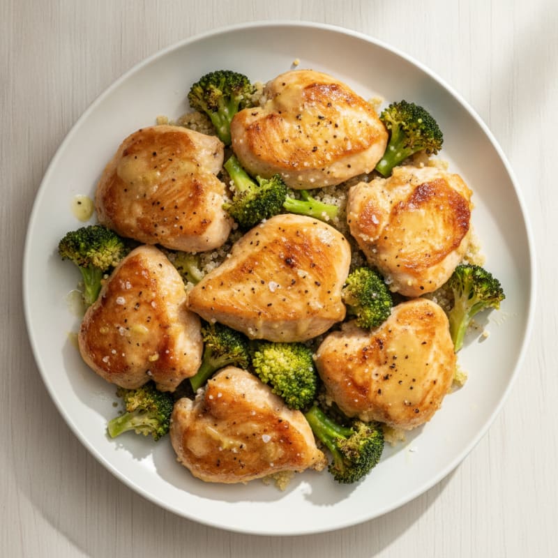 Roasted Garlic-Lemon Chicken and Broccoli