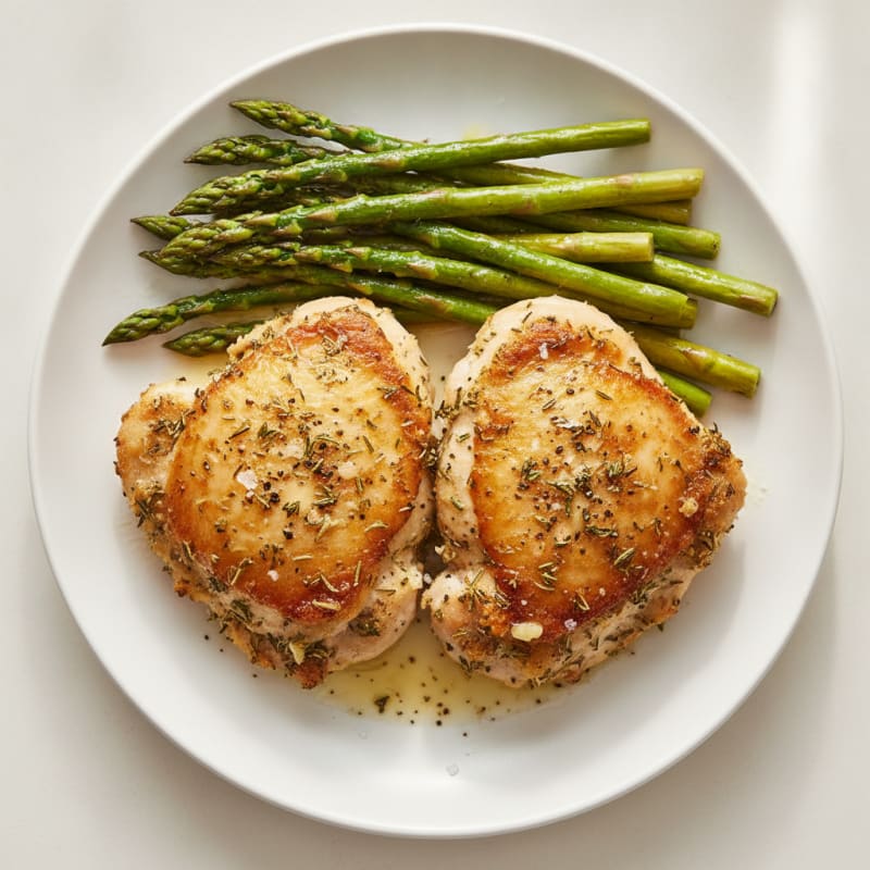 Pan-Seared Herb-Crusted Chicken Thighs