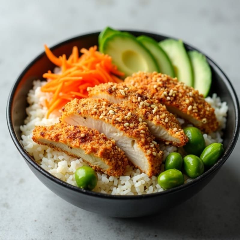 Crispy Chicken Sushi Roll Bowl