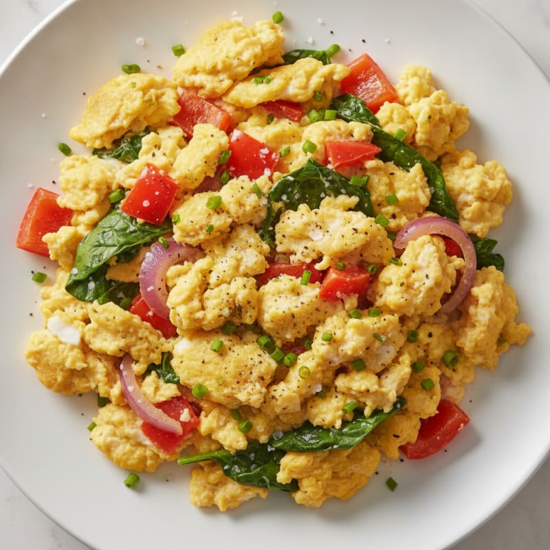 Garden Vegetable and Egg Scramble