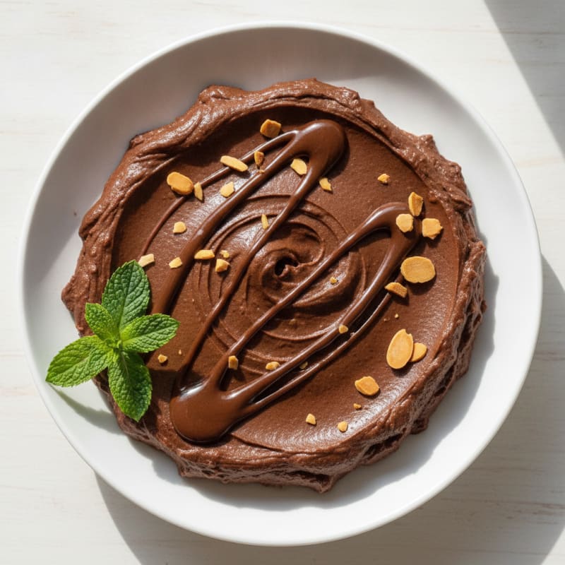 Creamy Protein Chocolate Mousse with Silken Tofu and Almond Butter