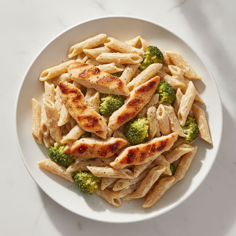 Garlic Parmesan Chicken Alfredo Pasta