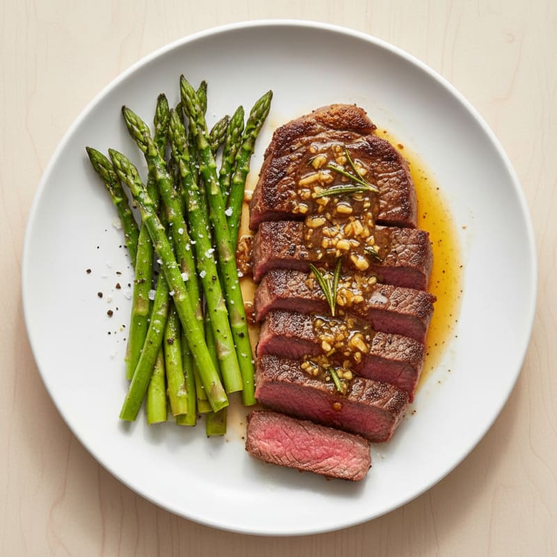 Pan-Seared Steak with Garlic Butter