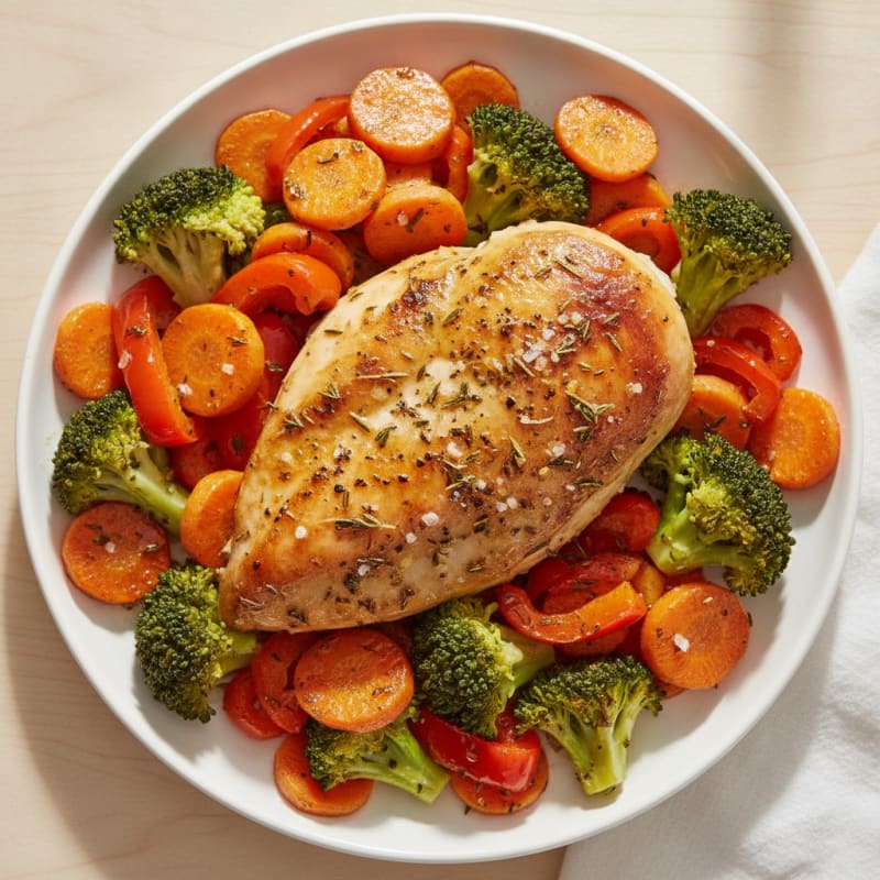 Garlic Herb Roasted Chicken with Vegetables