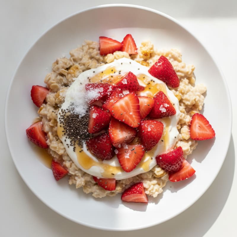 Strawberry Shortcake Overnight Oats