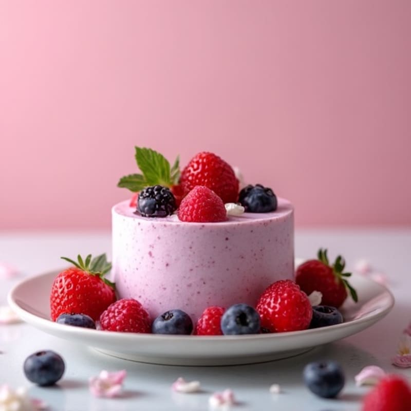 Protein-Packed Greek Yogurt Berry Mousse
